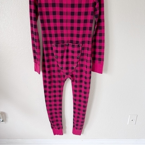 Victoria’s Secret pink red plaid onesie size medium - Picture 9 of 14